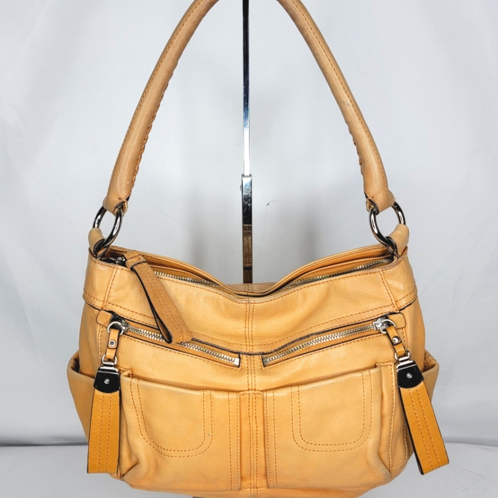 Tan B.‎ Makowsky Leather Satchel P21